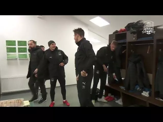 ФК "Краснодар" после победы над ЦСКА