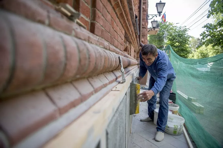 Ремонт здания консерватории Краснодарского государственного института культуры.