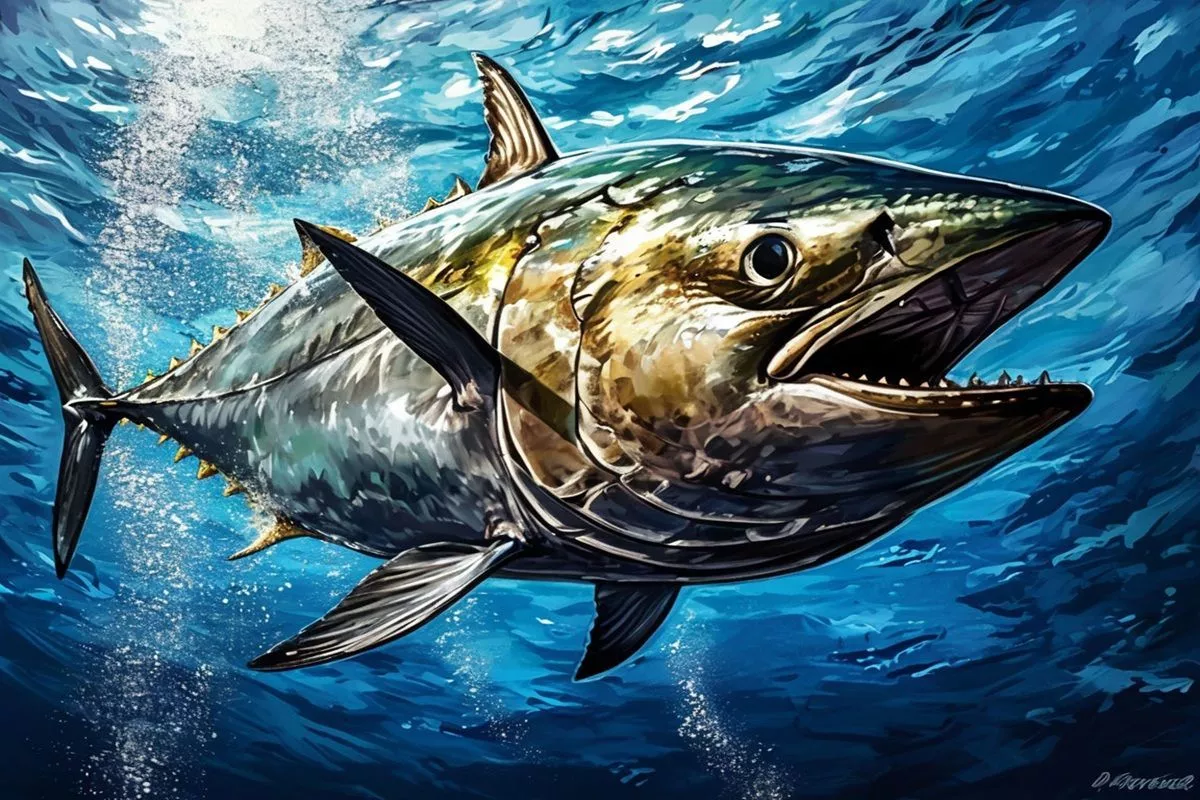 Тунец обладает потрясающей формой, которая позволяет рыбе развивать хорошую скорость для преодоления огромных расстояний.