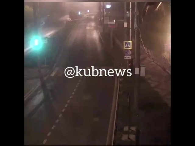 Момент ДТП на Кубанской набережной 29 октября