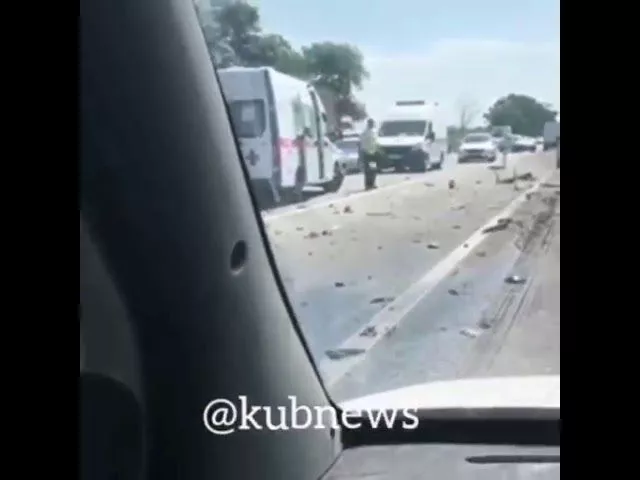 ДТП в районе поселка Ильского Северского района. 14.06.2019.