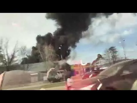 Пожар на Московской в Краснодаре