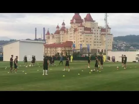 Тренировка сборной Уругвая в Сочи