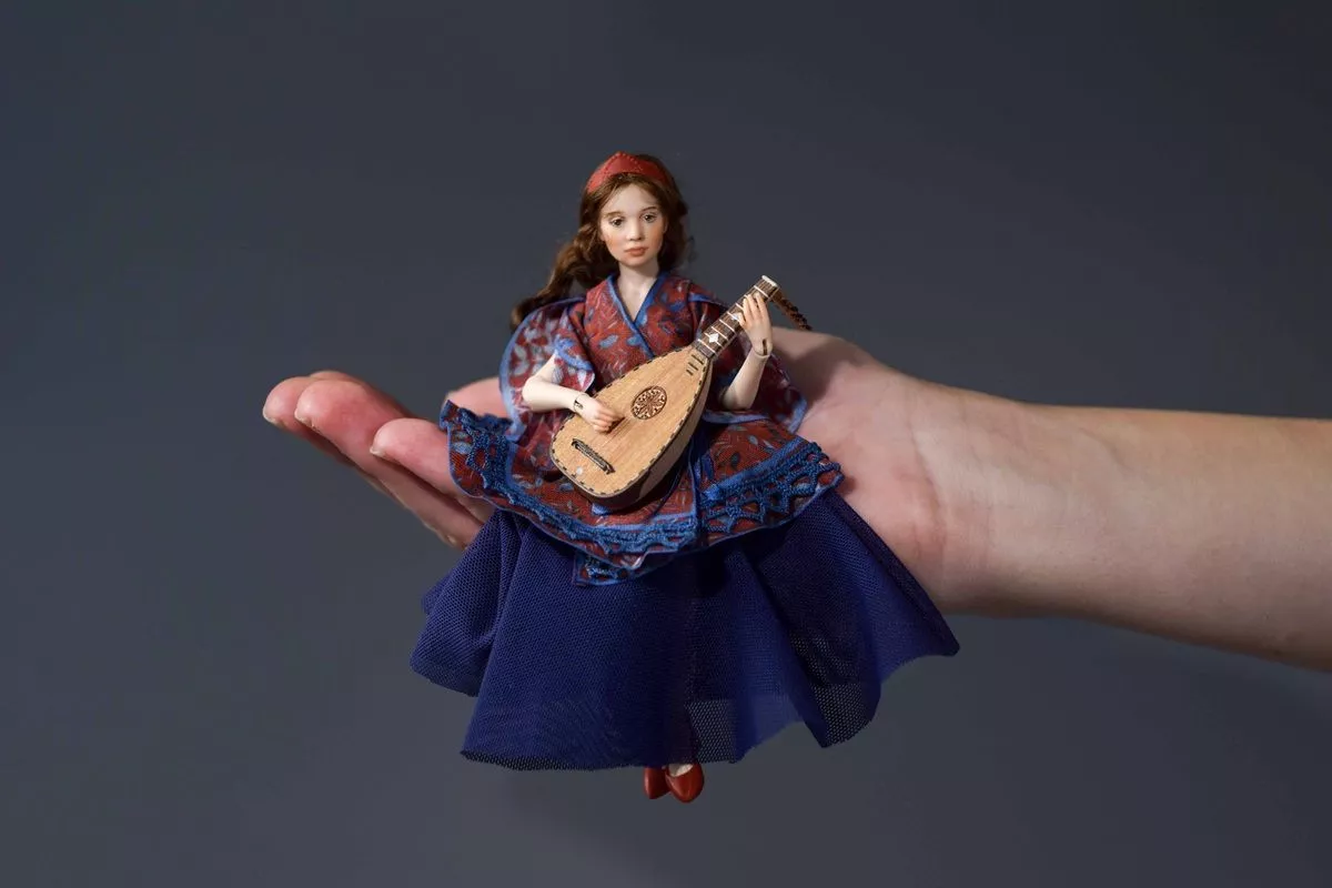 шарнирная кукла  ростом 14 см