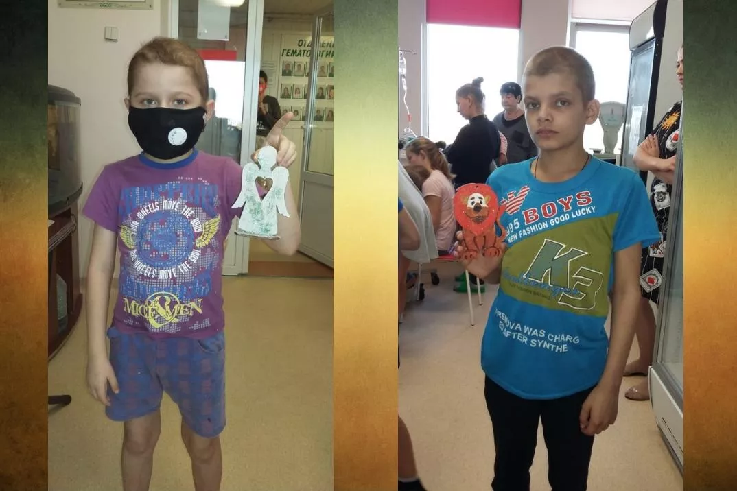 Маленькие пациенты со своими поделками