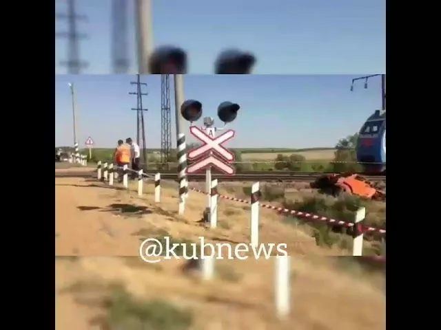 ДТП в Ростовской области. КамАЗ и поезд. 04.07.2018