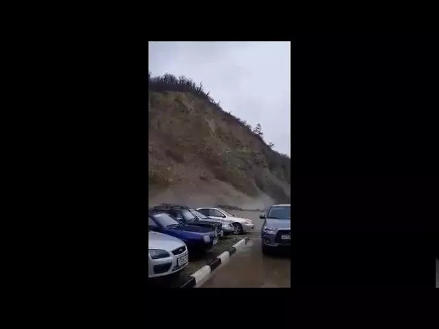 Сход оползня в Туапсе, 29 января