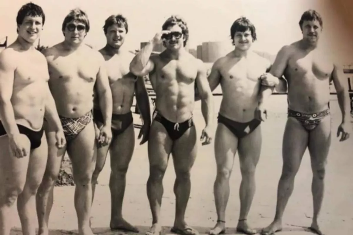 Легенды тяжёлой атлетике СССР: В.Клоков, Л.Тараненко, В.Кравчук,С.Аракелов, Ю.Захаревич, А.Гуняшев .