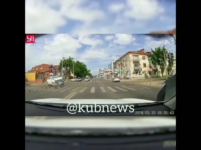 ДТП с маршруткой на ул. Северной, Краснодар