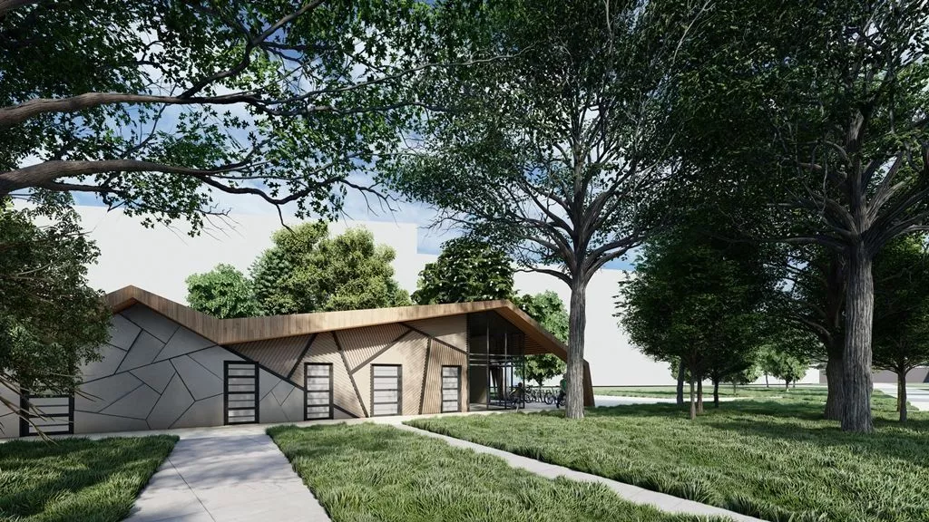 В новом парке появится амфитеатр, будет благоустроен пруд и увеличена зеленая зона.