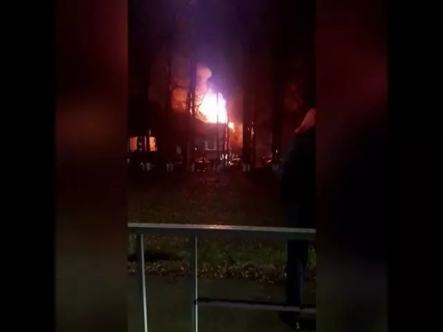 Ростовское шоссе. Пожар