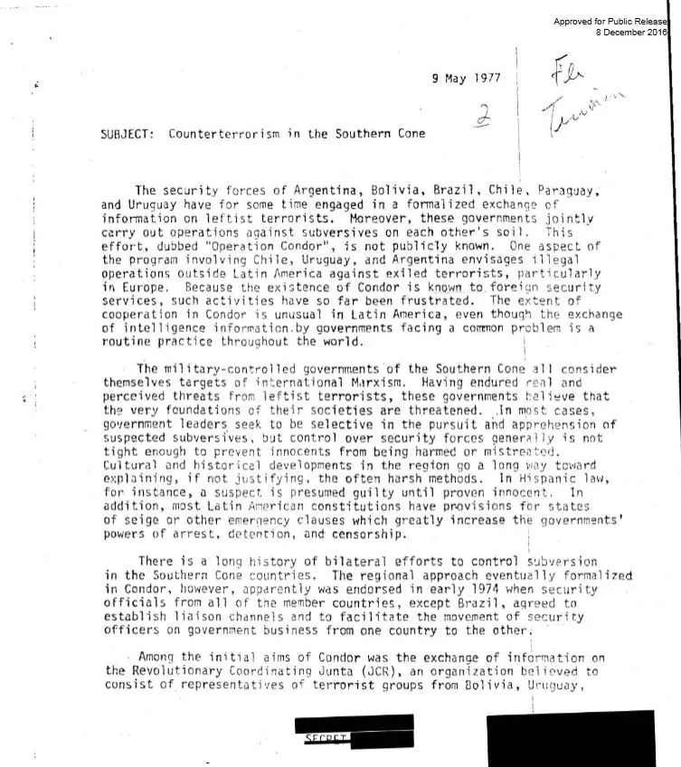Доклад ЦРУ, в котором говорится, что среди задач групп «Кондор» была ликвидация лидеров Amnesty International.jpg