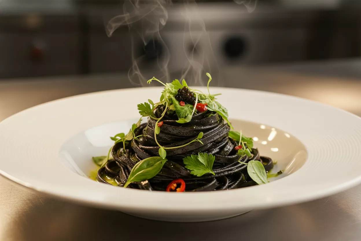 Готовим черные макароны: вкусно и необычно