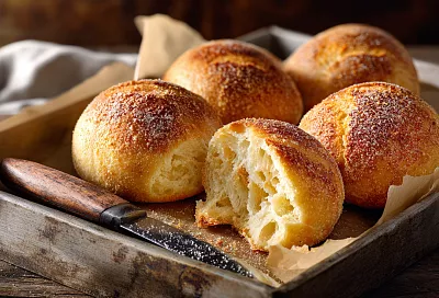 Булочки «на ложку»: хрустящие снаружи и удивительно воздушные внутри