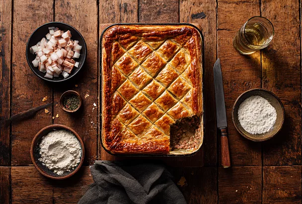 Пышный пирог на кефире, который поднимается сам и тает во рту