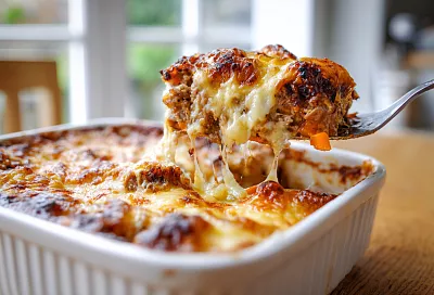 Мясо по-французски с морковной подушкой — сочное и очень вкусное