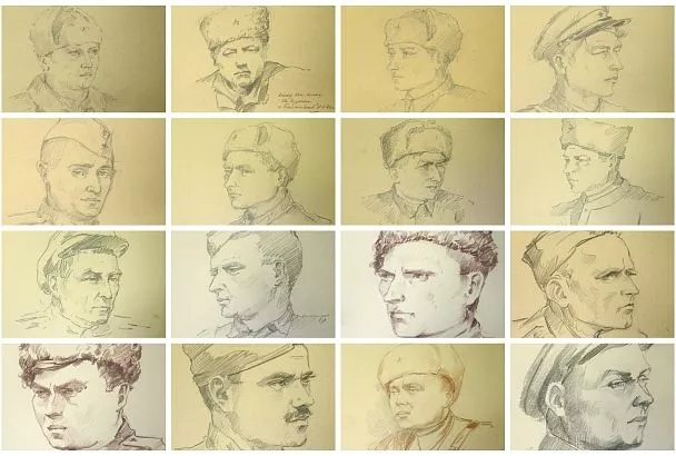 Фронтовые рисунки: может, вы узнаете здесь своего родственника