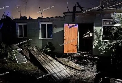 Пожилой мужчина погиб при пожаре в частном доме на Кубани