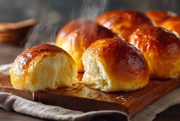 Сдобное тесто тает во рту: за 2 часа на столе пышные булочки с домашним ароматом
