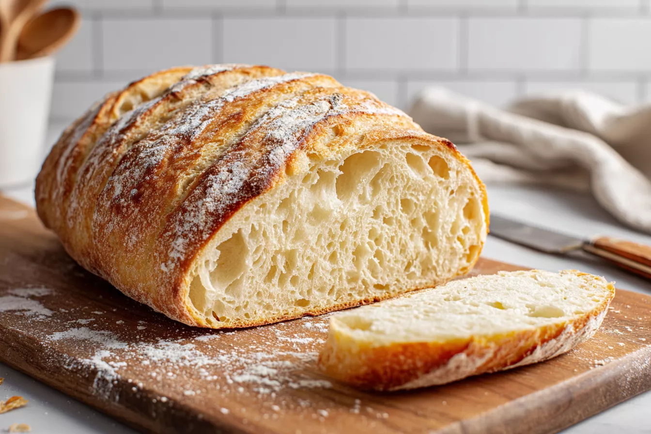 Замешиваю тесто за 5 минут без обминки – через час достаю из духовки самый мягкий и пористый домашний хлеб