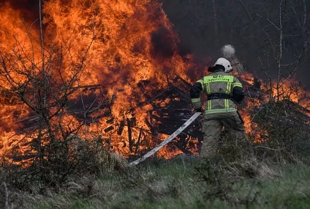 Лесной пожар на площади 2 га тушат под Геленджиком