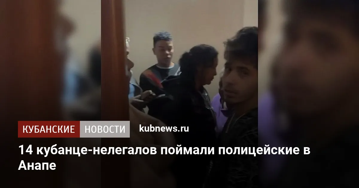 14 кубинцев-нелегалов поймали полицейские в Анапе