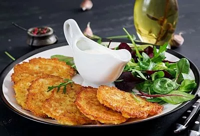 Рёште, а не драник – мы же в Швейцарии. Просто - хрустящий картофель, аппетитная корочка 