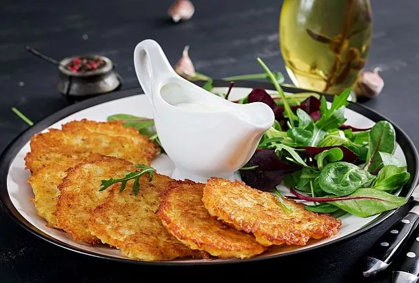 Рёште, а не драник – мы же в Швейцарии. Просто - хрустящий картофель, аппетитная корочка 