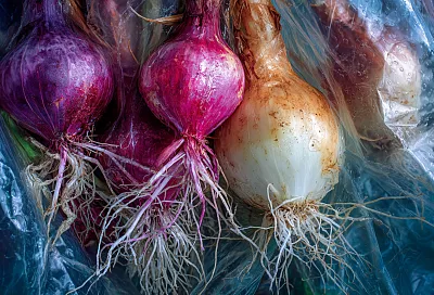 Как вырастить лук в пакете без земли: два простых способа