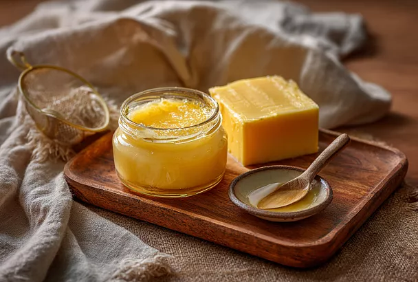 Русское топлёное масло по книге 1862 года: чистый молочный жир без осадка