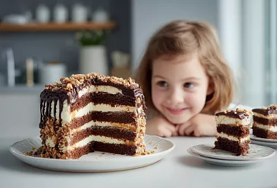 Шоколадный торт на сковороде за 20 минут: нежный, как из духовки