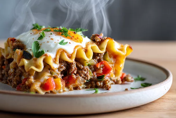 Ленивая «лазаньи» на сковороде: быстро, сочно и без духовки