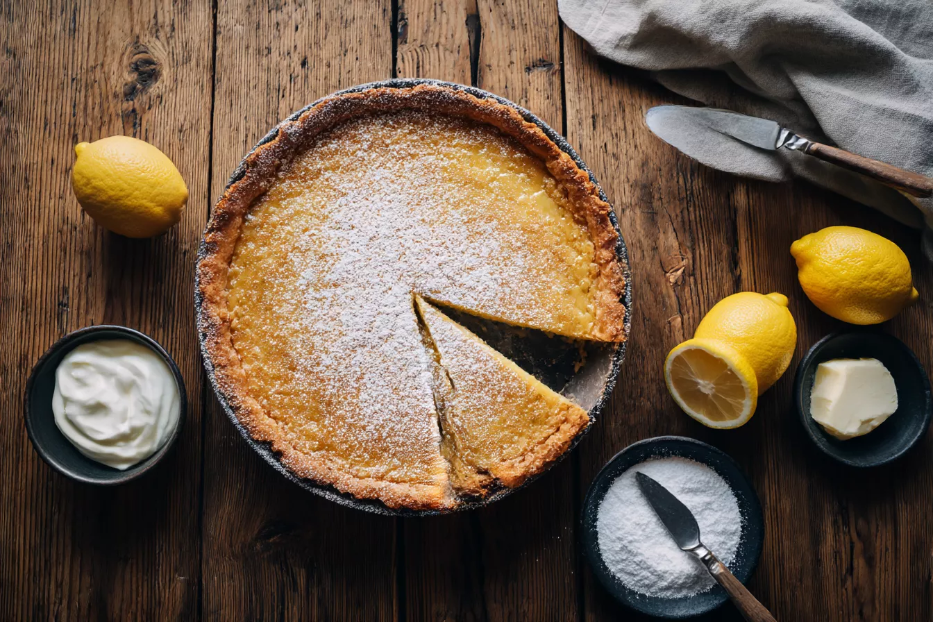 Тёртый лимонный пирог, который исчезает со стола: хрустящая крошка и яркая начинка