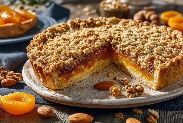 Ботлихский пирог – дагестанская бомба вкуса: рассыпчатое песочное тесто, ореховая крошка и густой джем