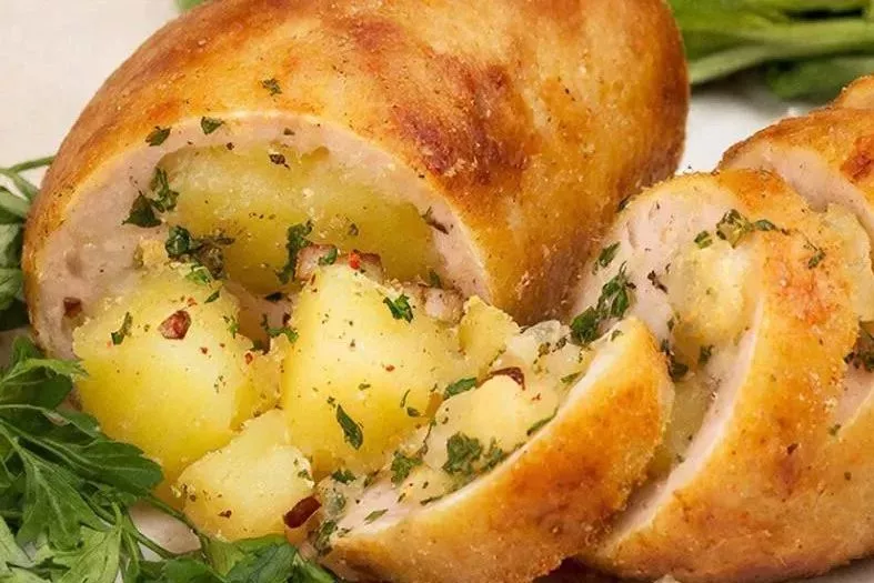 Сосиски забыли! Делаем картофельную колбасу с грибами — съедается у нас быстрее, чем любые мясные закуски