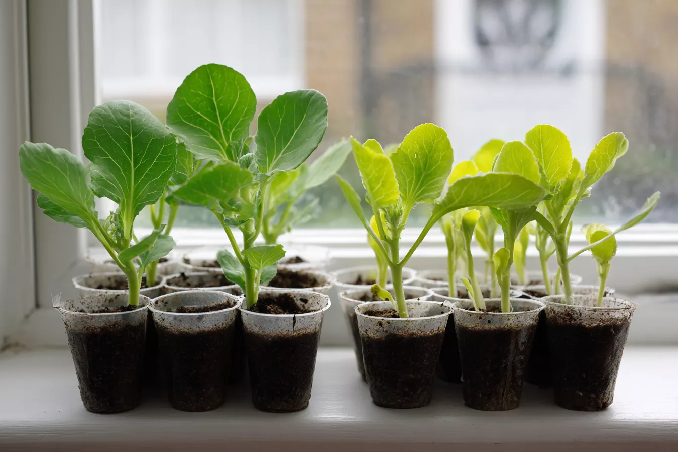 Капуста на рассаду в апреле: как посеять и распикировать даже вытянувшуюся — необычный способ