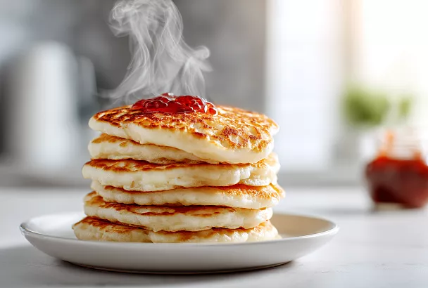 Пышные оладушки на кефире: мягкие и вкусные, как у бабушки