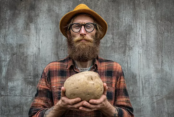 На Аляске выкопали картошку весом 2,5 кг