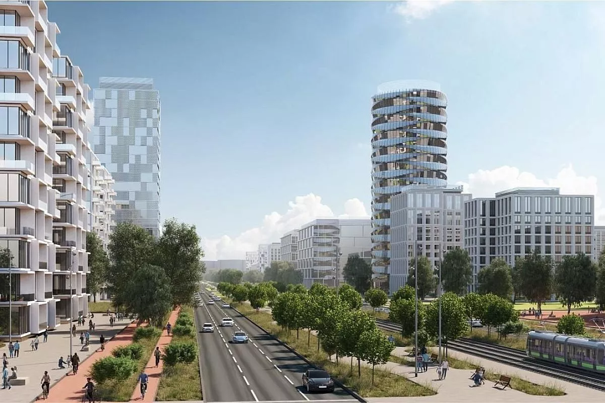 Возводить новые многоэтажные дома будут из современных материалов, они гармонично впишутся в окружающее пространство. 