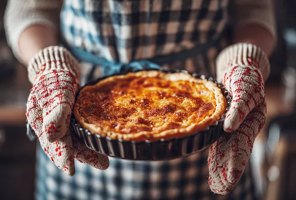 Сметанный пирог: тонкое тесто и нежная начинка