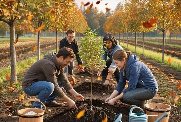Посадите саженцы в ноябре — и весной ваш сад оживет сам: осень готовит весну лучше любого садовода.
