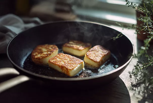 Как правильно жарить сыр чтобы он не растекался и был хрустящим