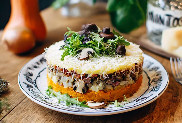 Заменяю картошку тыквой — и майонезный салат получается как «оливье», только легче и интереснее