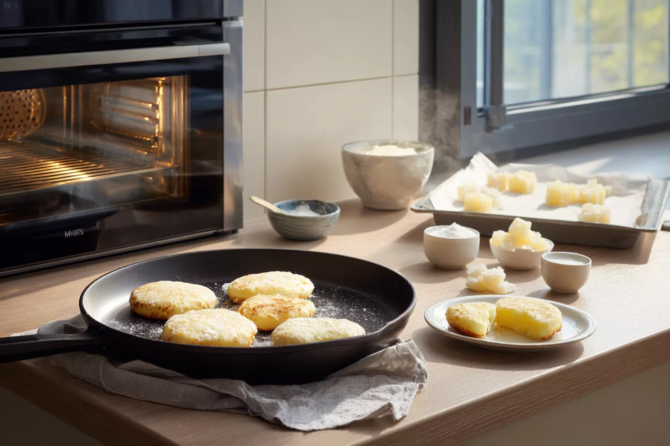 Идеальные сырники с минимумом муки и манки