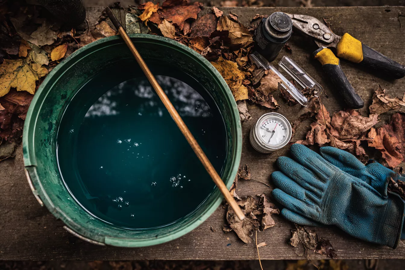 Позднеосенняя обработка сада железным купоросом