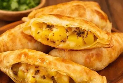 Беру лист теста и быстренько делаю три вида разной выпечки за 10 минут: лепешки, хычины и плацинды