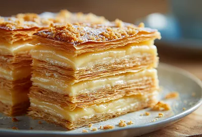 Пеку дома нежнейшие пирожные с карамельным кремом: вкус как Наполеон, а коржи тают во рту