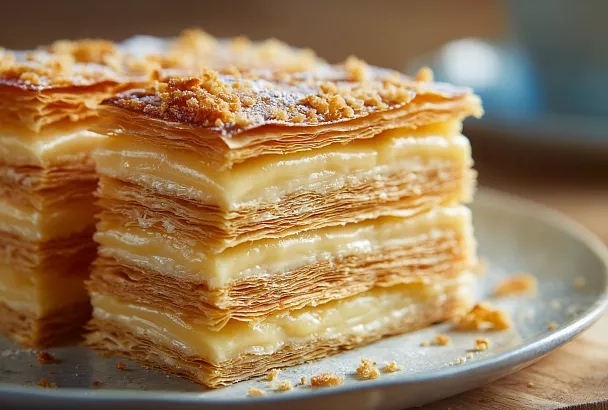 Пеку дома нежнейшие пирожные с карамельным кремом: вкус как Наполеон, а коржи тают во рту