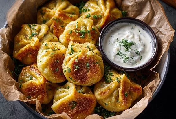 Сначала отвариваю пельмени — потом в аэрогриль: корочка хрустит, сочнее, чем на сковороде