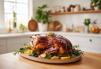 Утка никогда не бывает сухой: замариновала на ночь в соли с паприкой, и на столе хрустящая корочка как карамель